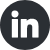 Black LinkedIn logo icon.